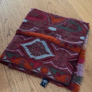 Etro- Colorful wool Patterned Scarf